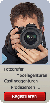 Anmeldung von Fotografen, Modelagenturen, Castingagenturen, Produktionsfirmen, Produzenten, Regisseure, Veranstalter und vieles mehr.